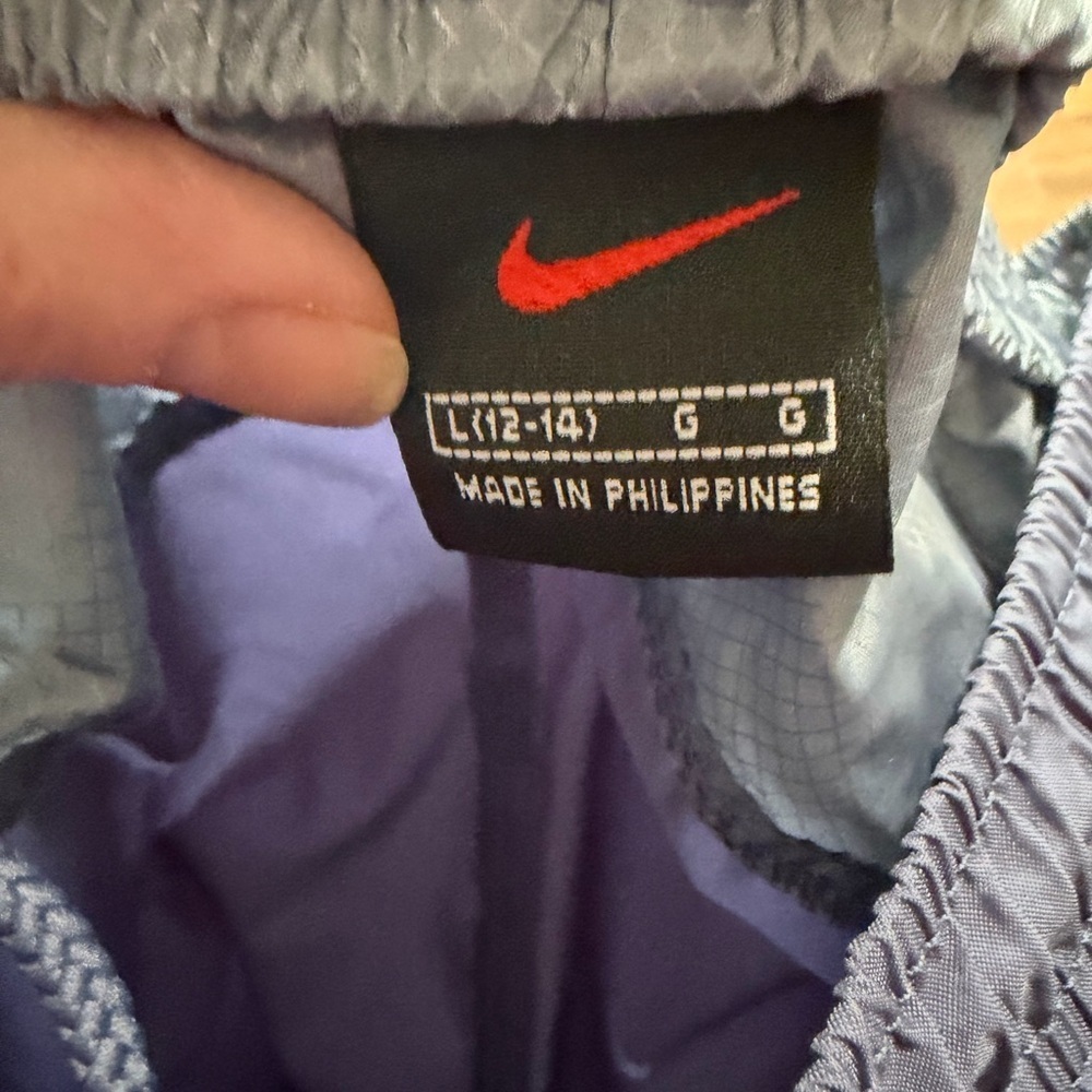 VTG 90s Nike windbreaker track pants size large. Velcro ankle. - Picture 3 of 7